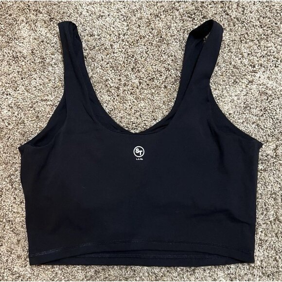 Hollister Social Tourist Crop Scoop Tank ~ Size Medium ~ Black - Picture 3 of 6